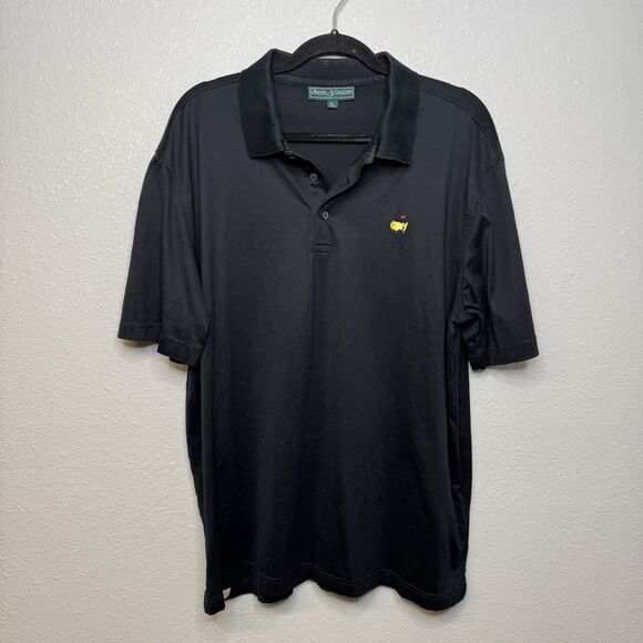 Masters Collection Golf Polo Black Pima Cotton Mens Size XL Augusta National - Picture 1 of 4